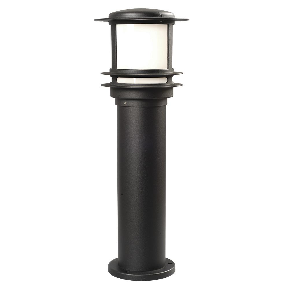 Outdoor Cast Aluminum Post Lantern - Black w/ Polycarbonate Lens