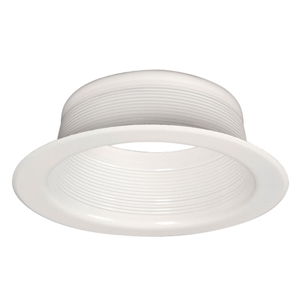 1 Piece Step Baffle Trim - White - 150W