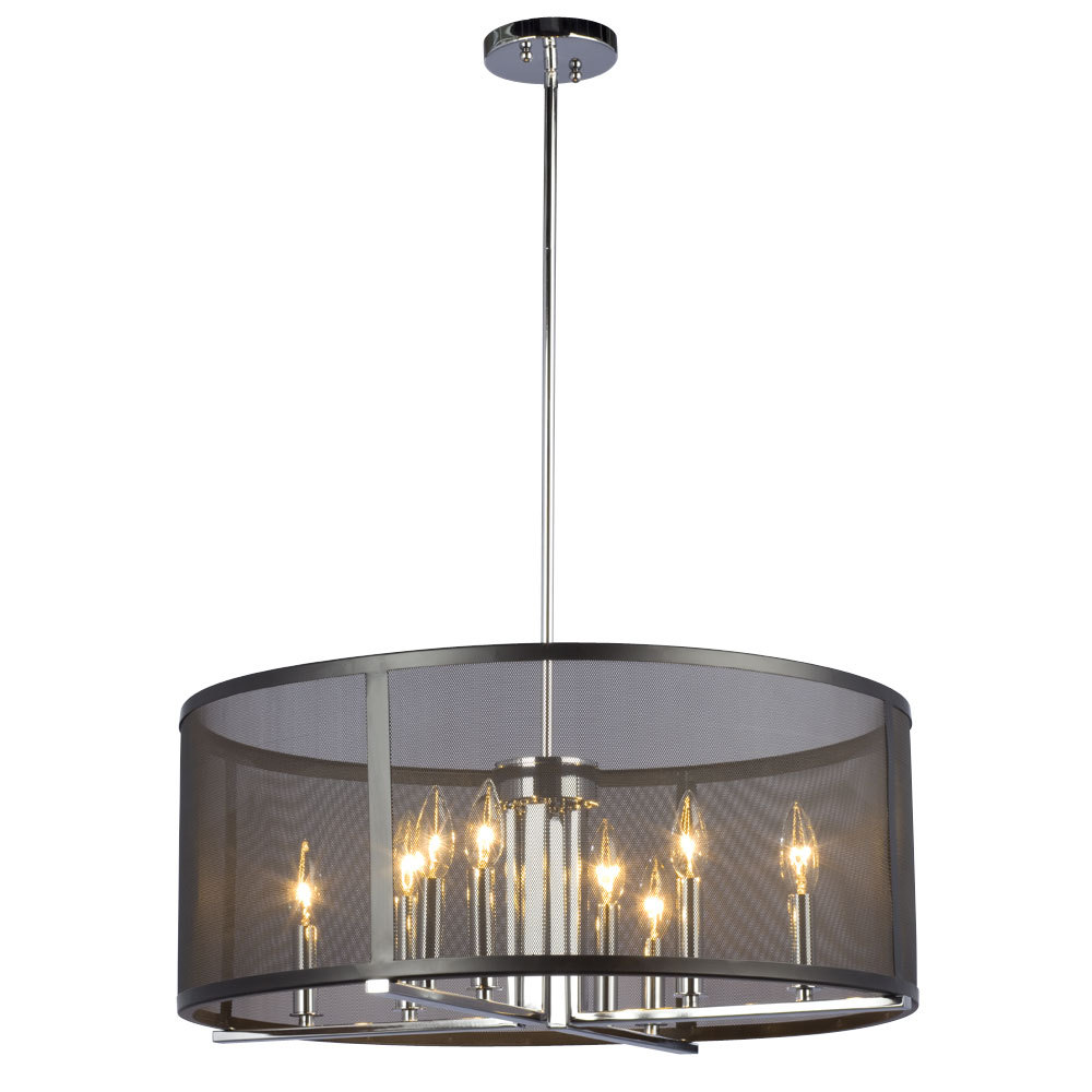 PENDANT CH/BK with 6",12" & 18" ext. rods