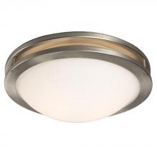 Galaxy Lighting 601321BN - Flush Mount - Brushed Nickel with Frosted White Glass