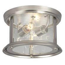 Galaxy Lighting 612302BN - Flush Mount - Brushed Nickel with Clear Glass