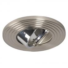 Galaxy Lighting 633BN/CH - 3" Low / Line Voltage Raised Gimbal Ring - Brushed Nickel / Chrome