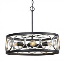 Galaxy Lighting 924691SLV/BK - Pendant SLV/BK