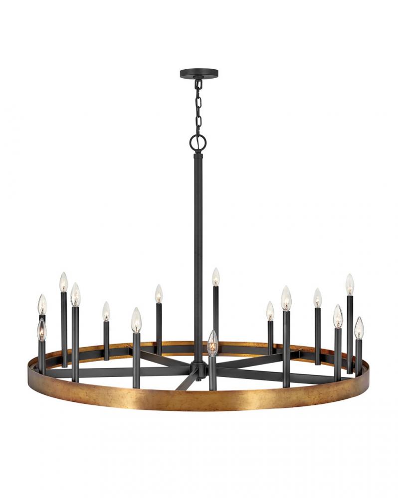 Large Single Tier Chandelier