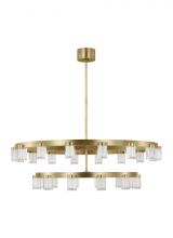 Visual Comfort & Co. Modern Collection KWCH19727NB - The Esfera Two Tier X-Large 28-Light Damp Rated Integrated Dimmable LED Ceiling Chandelier in Natura