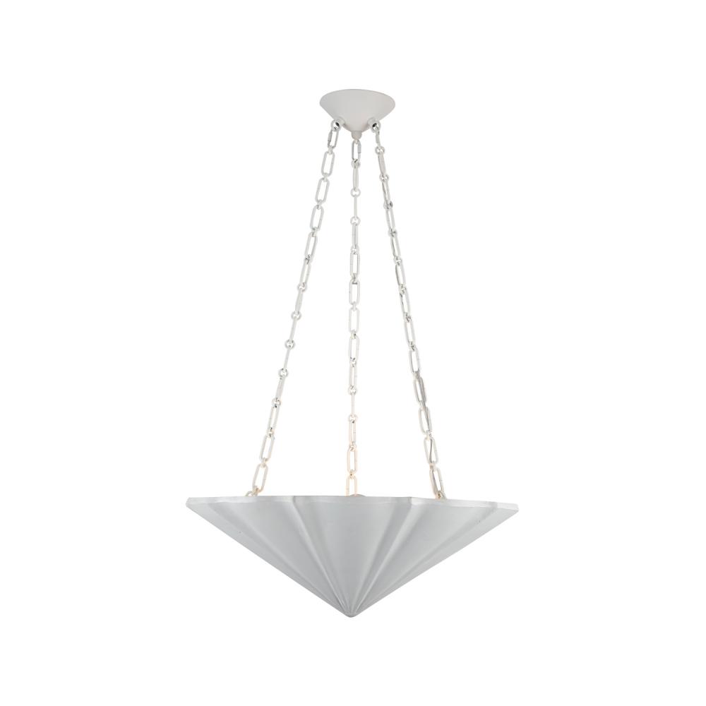 Martine 23-in Antique White 3 Lights Chandeliers