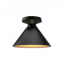 Alora Lighting FM584507MB - Archer 7-in Matte Black 1 Light Flush Mount