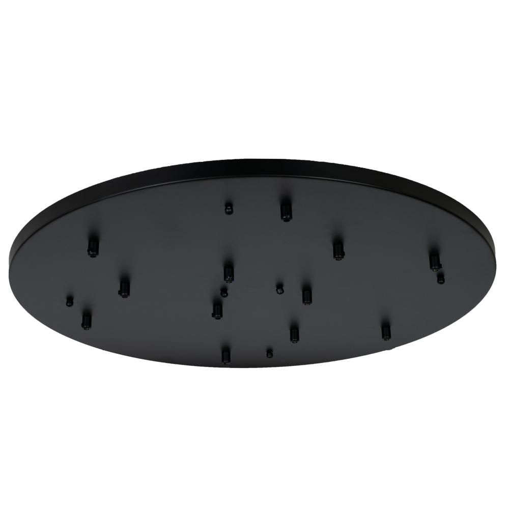 Nova - 12 Port Round Canopy in Black