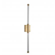 Russell Lighting WL7012/SG/CL - Saskia - LED 2 Light 31 1/2 Wall Sconce in Soft Gold with Clear glass and Clear Acrylic