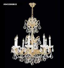 James R Moder 94328GB22 - Madrid Cast Brass 8 Arm Chandelier