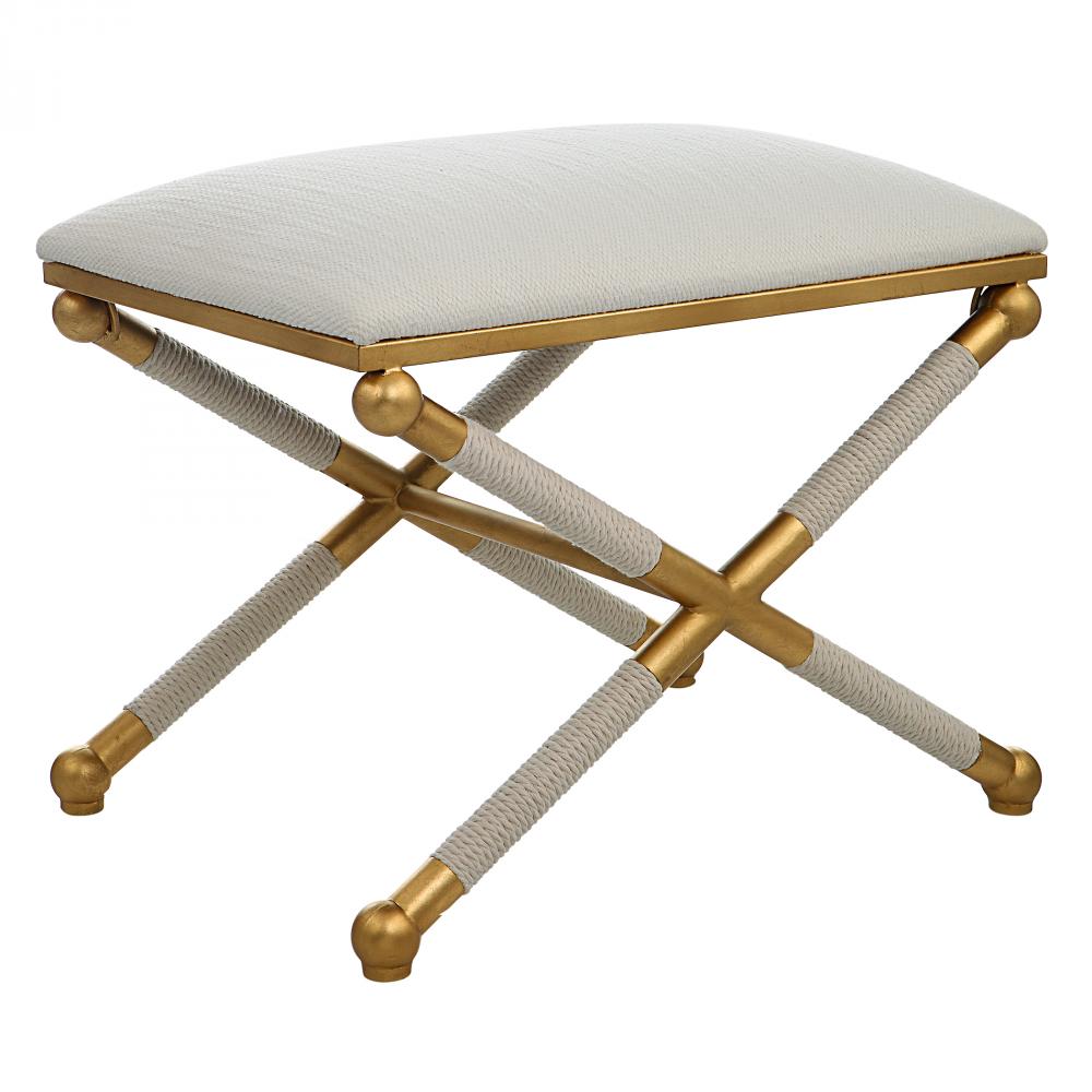 Uttermost Socialite White Small Bench