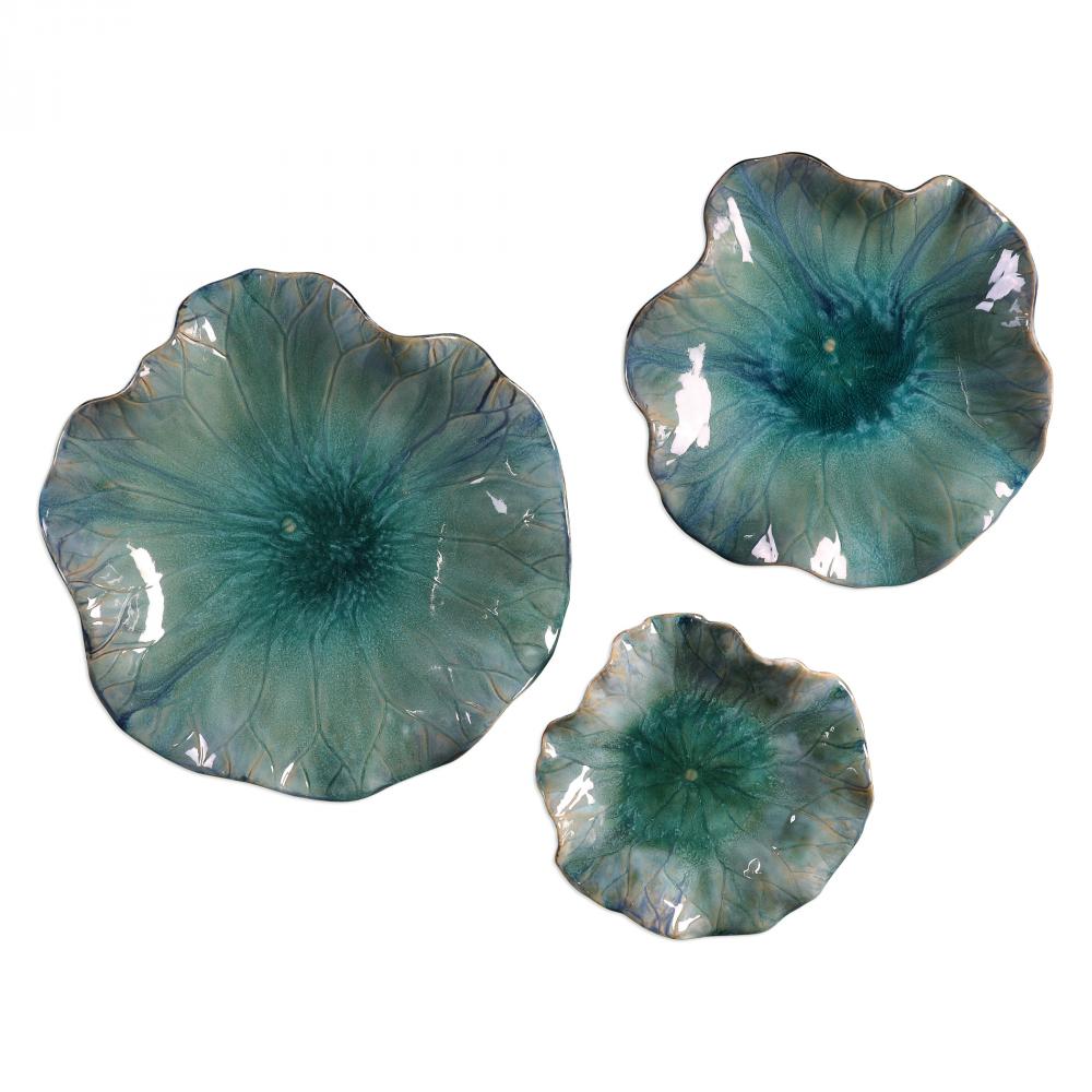 Uttermost Abella Ceramic Flowers Set/3