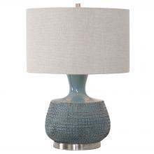 Uttermost 27925-1 - Uttermost Hearst Blue Glaze Table Lamp