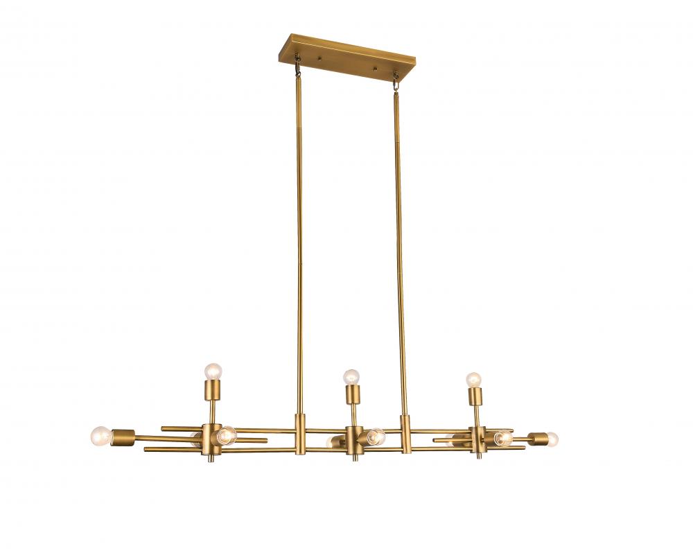 Matte Brass Chandelier