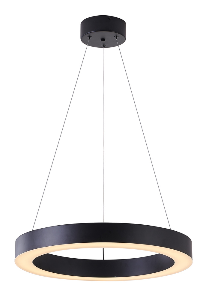 Matte Black LED Chandelier