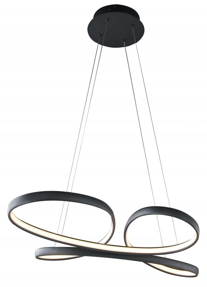 Satin Coffee LED Chandelier