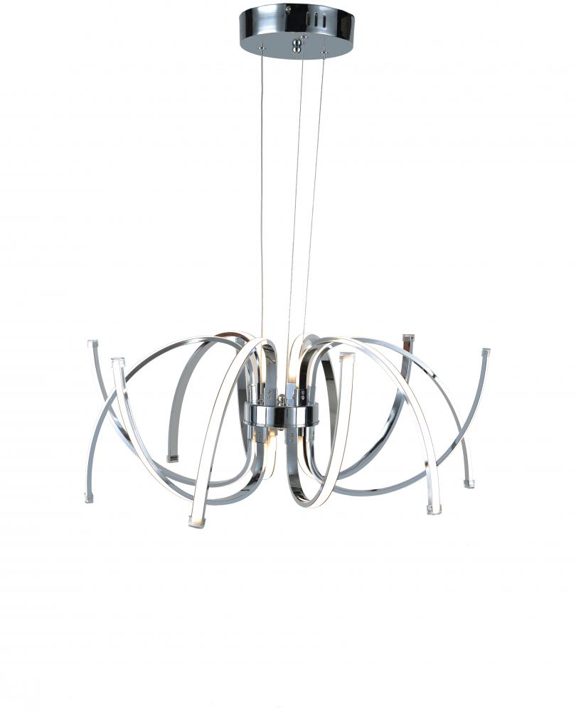 Chrome LED Chandelier