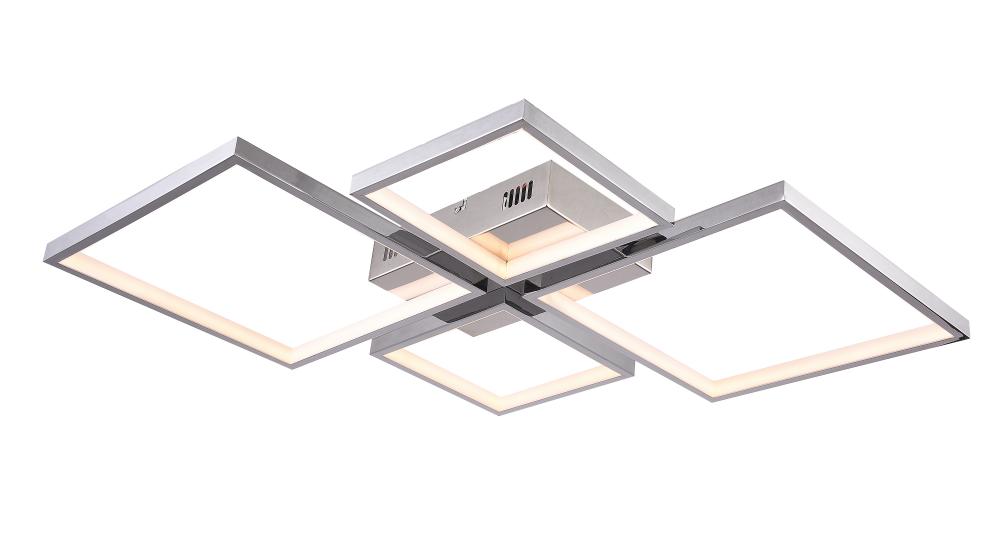 Stainless Steel and Acrylic LED Flush Mount