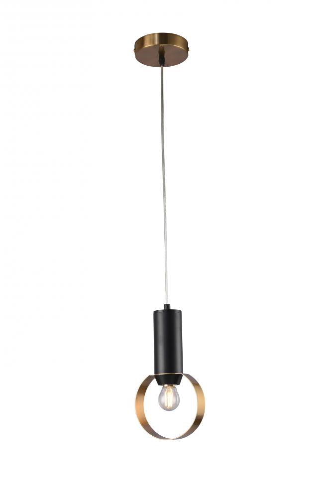 Black & Gold Single Pendant Lighting