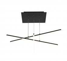 Bethel International Canada ALU04C45BLK - Matte Black LED Chandelier