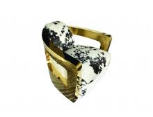 Bethel International Canada YH113COWHIDE - Gold Living Room Furniture