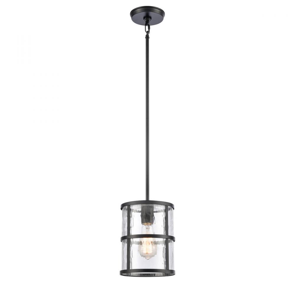 Solace 7'' Wide 1-Light Mini Pendant - Matte Black