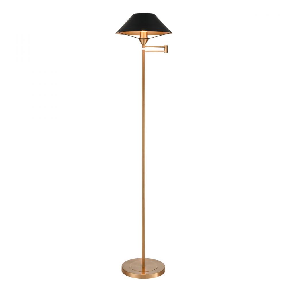 Arcadia 63'' High 1-Light Floor Lamp - Aged Brass