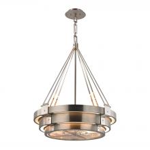 ELK Home 32226/8 - Chronology 8 Light Chandelier in Brushed Stainless with Polished Nickel Accents