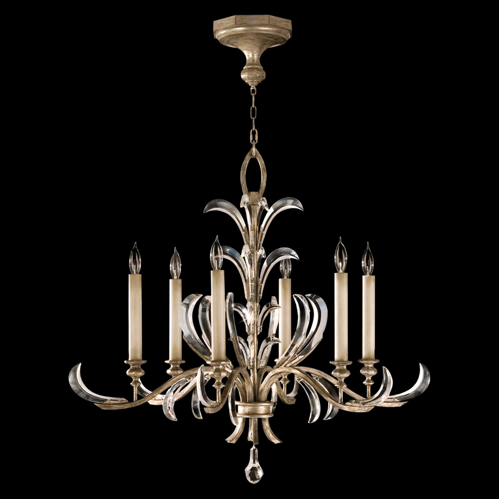 Beveled Arcs 37"W Round Chandelier