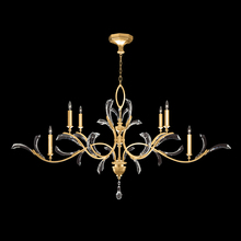 Fine Art Handcrafted Lighting 700840-SF3 - Beveled Arcs 74"W Oblong Chandelier